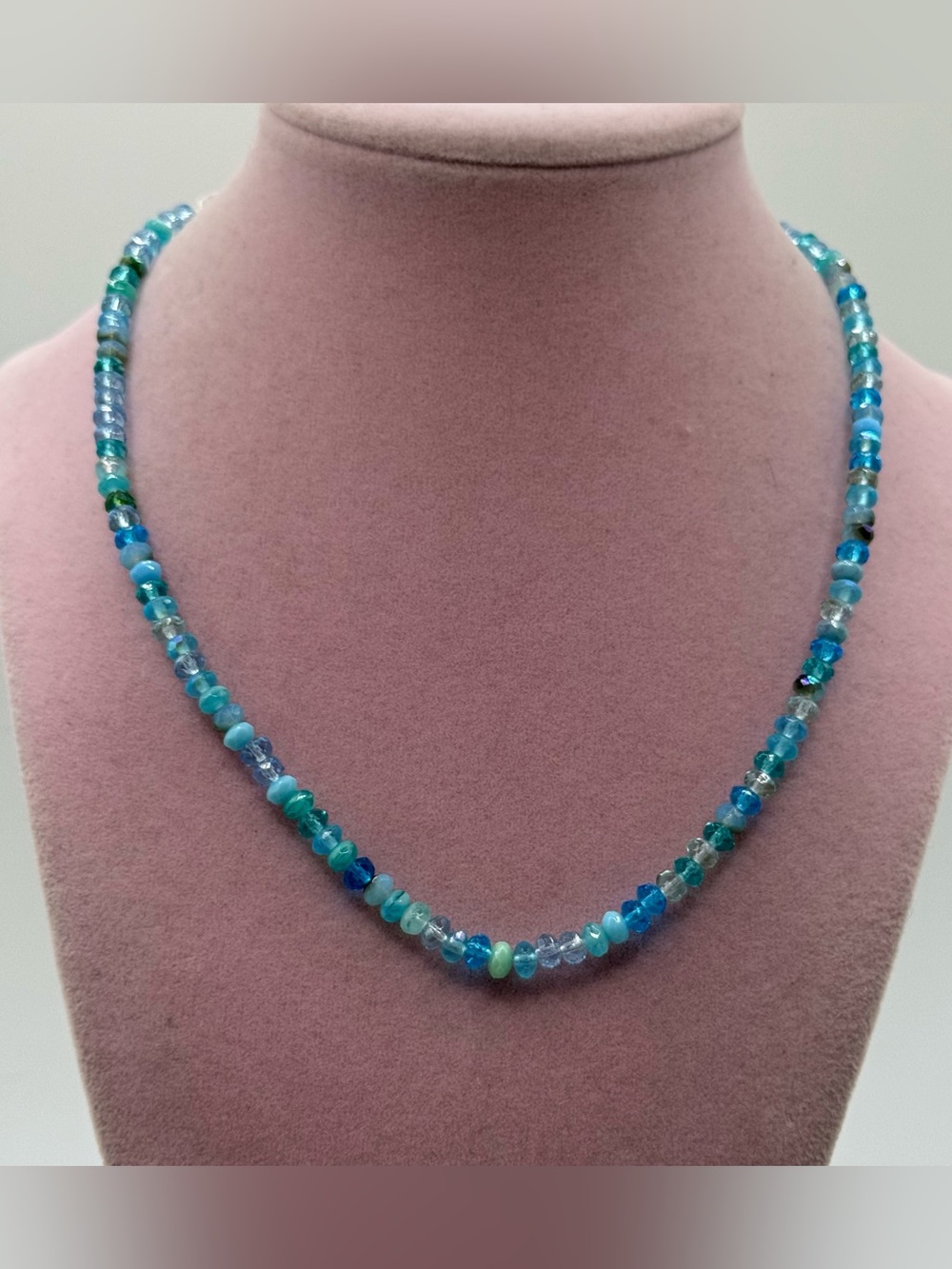 Blue gemstone Multi-Bead Necklace